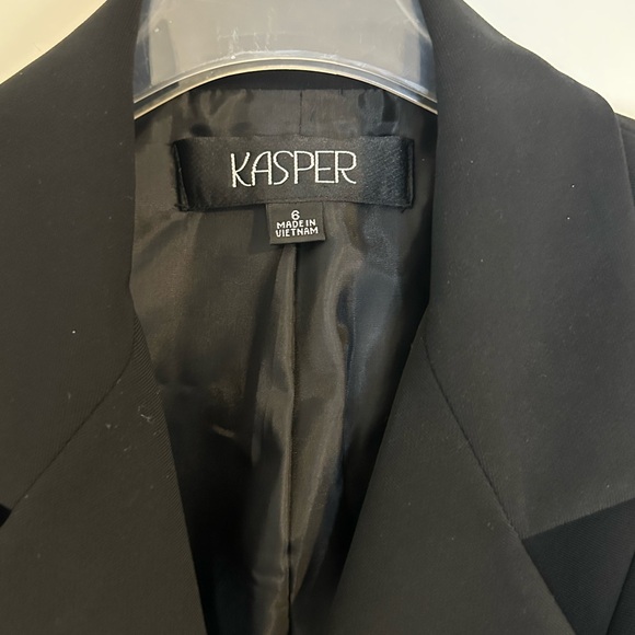 Kasper ladies pants suit black size 6 - Picture 2 of 8